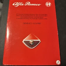 Alfa Romeo 1987 Geneve Press Packet 57th International Motor Show (Italiano)