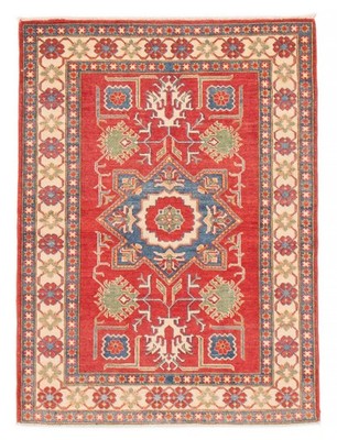 Traditional Hand-Knotted Geometric Area Rug 3'11'' x 5'0'' Oriental Wool Carpet