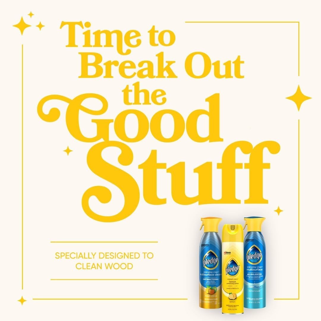 Enhancing Polish, Furniture & Wood Spray, Lemon Scent, 9.7oz