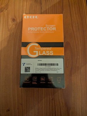 QHOHQ Screen & Camera Lens Protector iPhone 15 Pro 6.1'' Tempered Glass 3 Pack