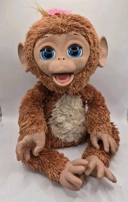 2012 Hasbro FurReal Friends Large Cuddles My Giggly Monkey Interactive Pet WORKS