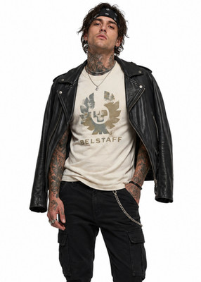 BELSTAFF T-Shirt London Retro Blur Phoenix Iconic Tee Cotton Regular Cut 2XL