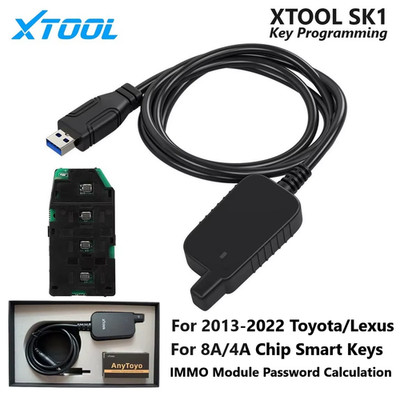 2025 Anytoyo SK1 für Toyota für Lexus 8A/4A Smart Key Programmierung alle Schlüssel verloren