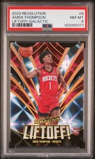 2023 PANINI REVOLUTION LIFTOFF! GALACTIC #8 AMEN THOMPSON PSA 8