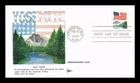 DR JIM STAMPS US COVER PREPHOSPHORED FLAG OVER YOSEMITE FDC GILL CRAFT CACHET