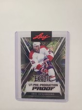 Eric Desjardins 1/1 Leaf Pre Production Proof Green Acetate Canadiens