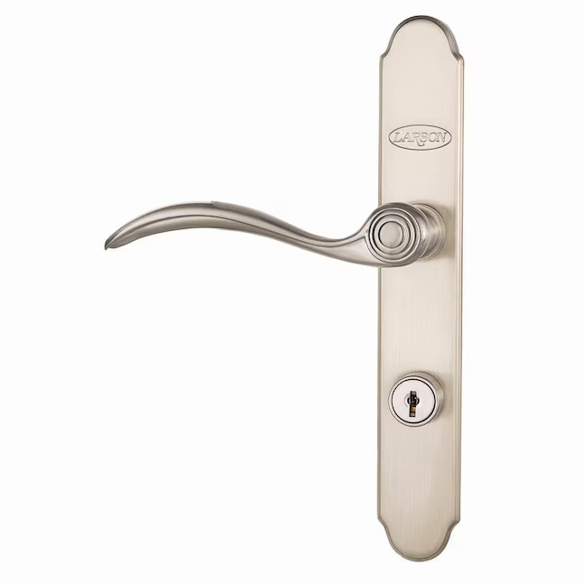 LARSON QuickFit Brushed Nickel Lockable Storm door New installation Handleset