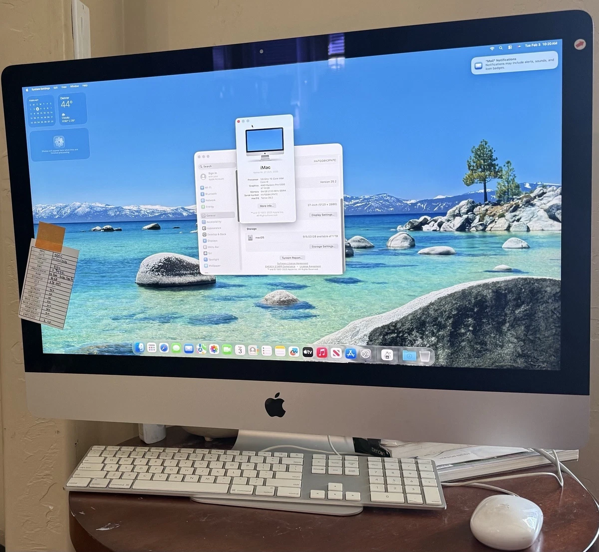 Apple iMac 64 GB RAM Apple Desktops & All-In-One Computers for