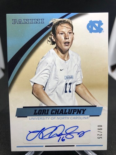 Lori Chalupny 2016 Panini GOLD AUTO #d 9/25 North Carolina Tar Heels USWNT