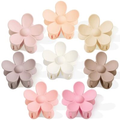 Flower D：Coffee, Light Coffee, Brown, White, Beige, Khaki, Pink, Light Pink