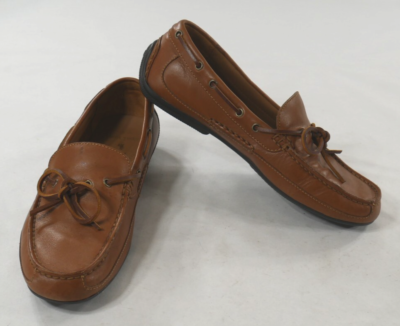 Ralph Lauren Polo Roberts Brown Leather Driver Loafers Men display picture 3