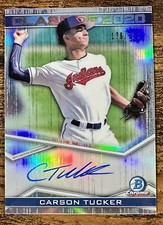 2020 Bowman Carson Tucker Class of 2020 Refractor Auto /250