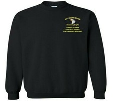 101ST AIRBORNE DIVISION COMBAT VETERAN EMBROIDERED POLO,CREWNECK,HOODIE,ZIPPER