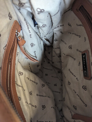 Chocolat Blu Brown Convertible Leather Hobo Shoulder Bag  display picture 2