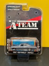 1/64 GREENLIGHT HOLLYWOOD THE A TEAM 1967 CHEVROLET IMPALA GREY