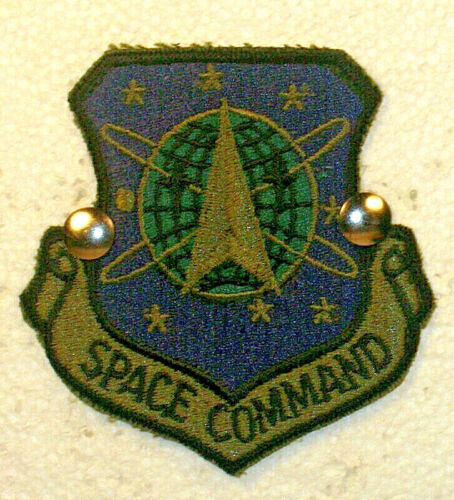 USAF US Air Force Space Command Insignia odznaka stonowana naszywka V 2 - Zdjęcie 1 z 1