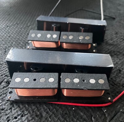 Retrovibe Split Coil Jazz Bass Tonabnehmer Set bedeckt Alnico Magnete