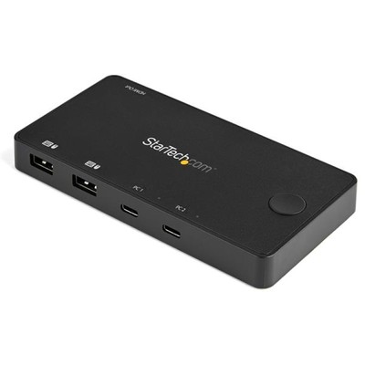 StarTech 2 Port USB C KVM Switch - Black
