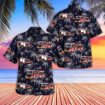 Vincennes Township Fire Department Hawaiian Shirt