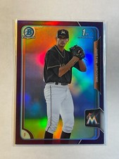 Justin Jacome 2015 Bowman Draft Chrome Purple Refractor #ed /250 #162 MIA Rookie