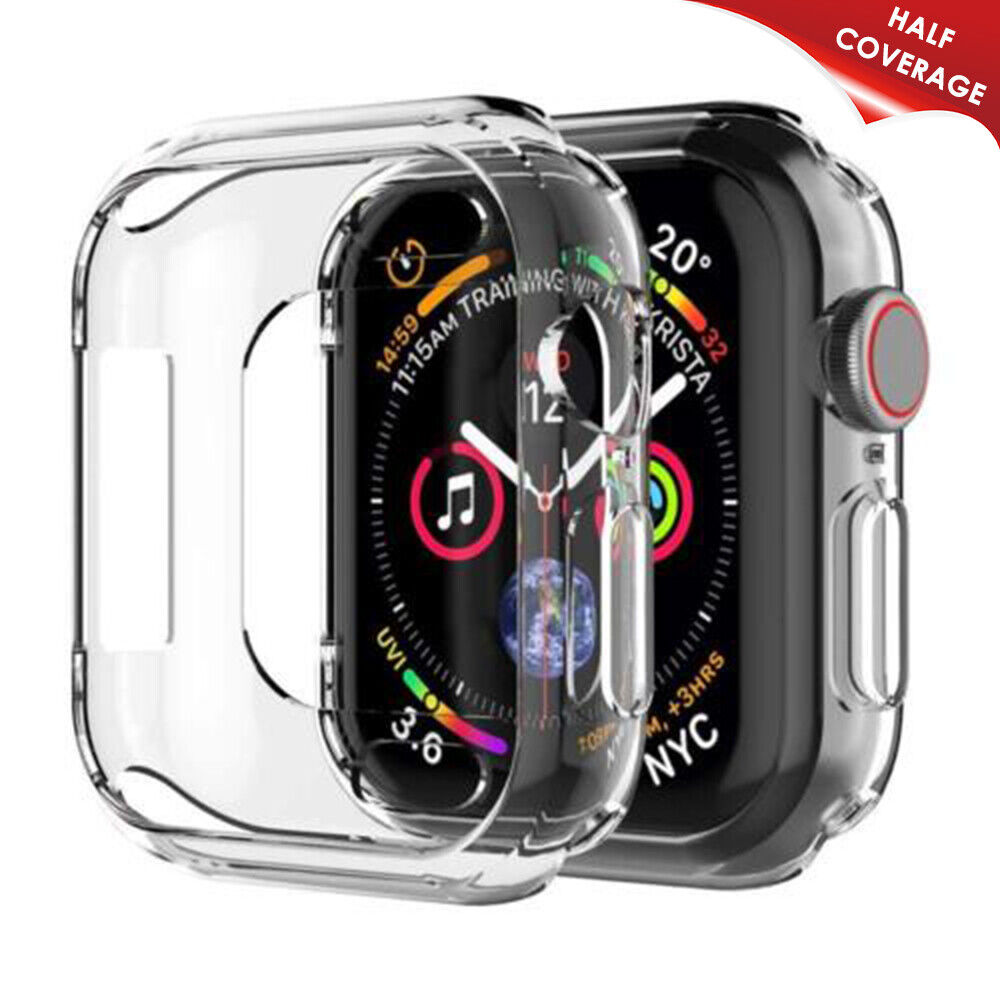 For Apple Watch Series 7 45mm Electroplating Hard PC Watch Case Anti-fall  Protective Cover - Transparent Wholesale