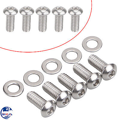 5 Stainless Derby Cover Hardware Allen Bolt Kit for 99-2017 Harley Primary Point