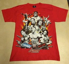 VTG WWE Red T-Shirt YOUTH Large Umaga 2007 Y2K Raw Smackdown ECW Roster