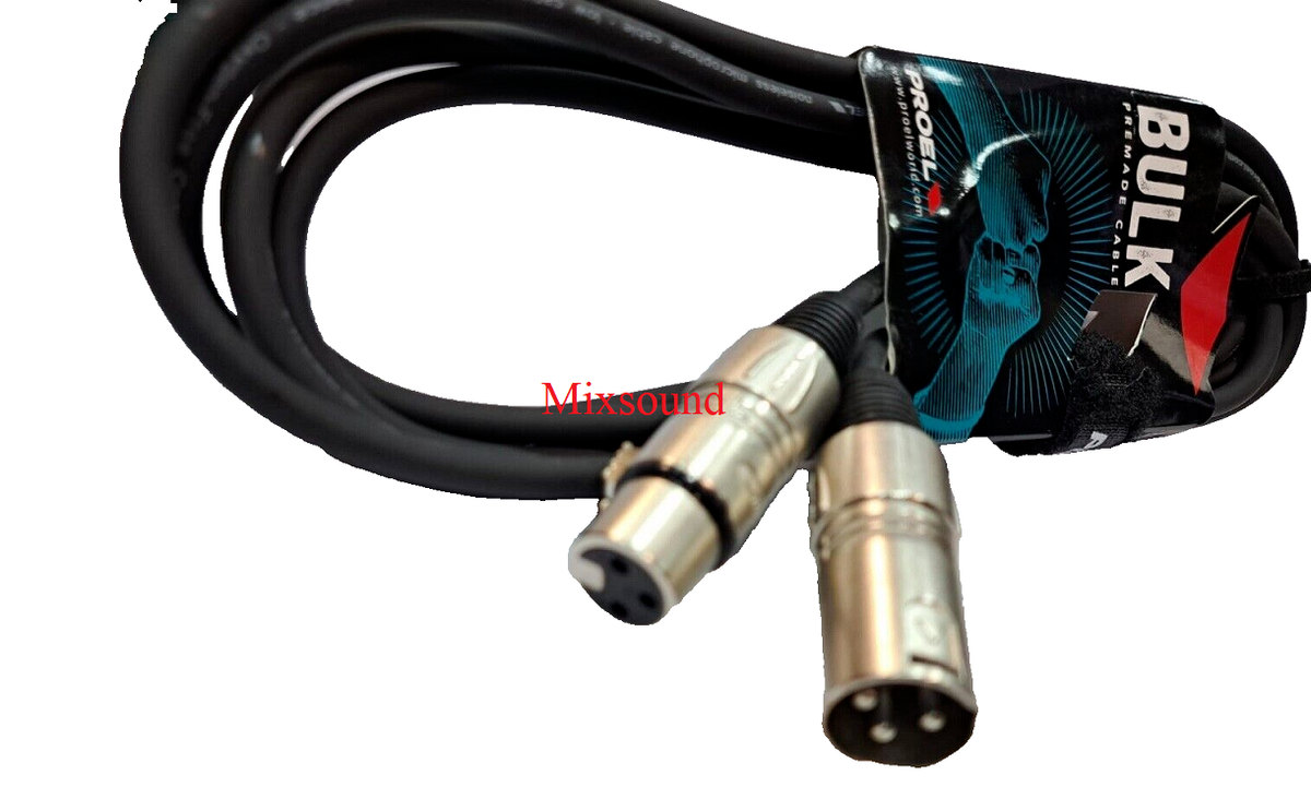 Cavo Audio PROEL XLR 5mt - Bilanciato Cannon Maschio/Femmina Per Audio Professionale - Foto 2