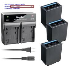 Kastar Battery Dual Fast Charger for CGA-D54 Panasonic AG-AC30 AG-AC90PX NV-MX5