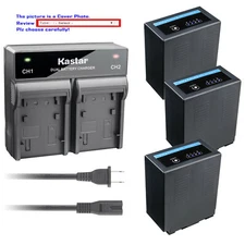 Kastar Battery Dual Fast Charger for CGA-D54 Panasonic AG-AC30 AG-AC90PX NV-MX5