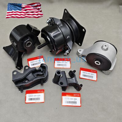 #ad #ad OEM 5× Motoramp;Trans Mount For 06 08 Honda Pilot 4WD 3.5L 03 06 Acura MDX 3.5L US $193.31