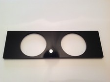 Gloss Black Single DIN radio Double 2x 52mm gauge pod panel, facia panel