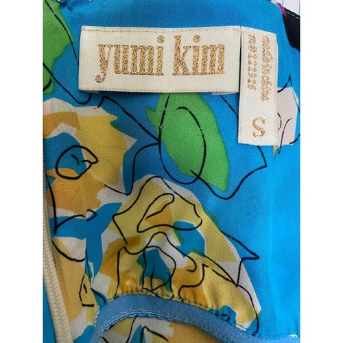 Yumi Kim 100% Silk Asymmetrical Cami Halter Bow Built In Bra Back Zip sz.S - Picture 8 of 20