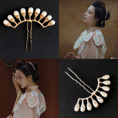 Vintage Women Lantern Light Hair Stick Chinese Ancient Style Glow Pavilion Pendant Hairpin Hanfu Headwear Hair Accessories For Women Girls(E - Foto 3