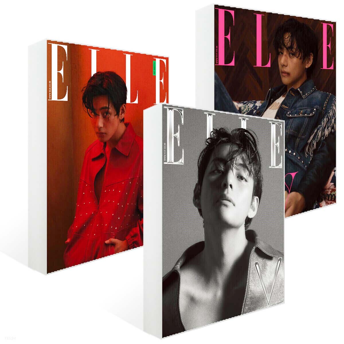 BTS V COVER ISSUE ELLE KOREA 2023 April Whole Magazine | eBay