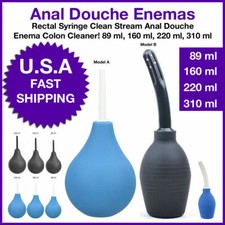 Rectal Soft Head Syringe Clean Stream Anal Douche system Enema Vaginal Rubber