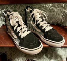 VANS Sk8 HiTop Llamas Suede/Canvas Sneakers Delphinium Blue/True White Kids Sz3