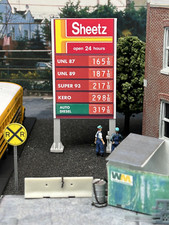 HO-1112-024-02 / 1:87 Scale Model Sheetz Gas Station Price Sign