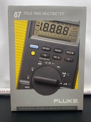 Fluke 87 True RMS Digital Multimeter Original Box Leads Tested