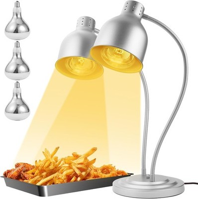 Commercial Food Heat Lamp 250W Rapid Heating, UL Certified Energy Efficient w...
