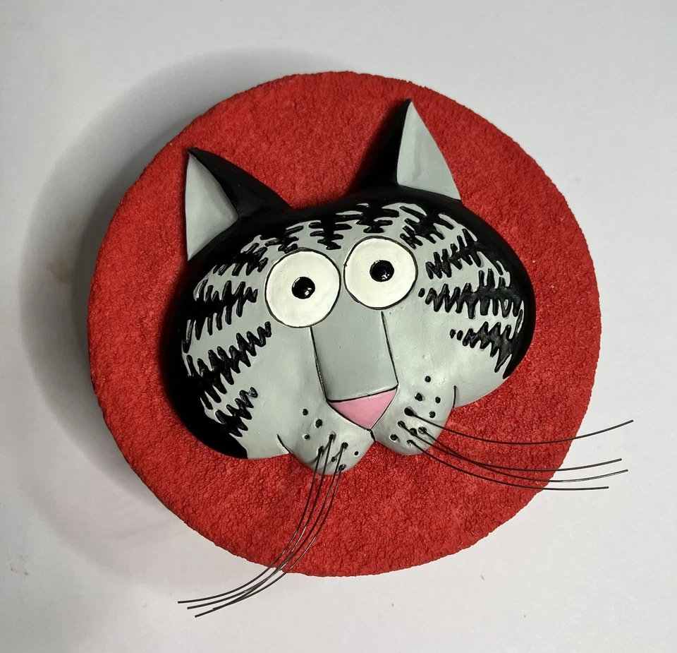 Caja de recuerdo de gato grande vintage B.Kliban cerámica usada excelente estado con caja Foto 2 de 4