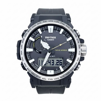 Casio Pro Trek PRW-61 Men's Solar Radio Watch Rubber From Japan