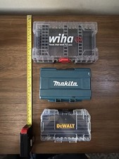 Wiha Makita DeWalt Tool Case Lot Empty Bit Holders Storage Boxes