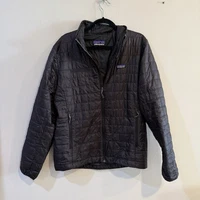 PATAGONIA NANO PUFF Men’s Classic Full Zip Puffer Jacket Medium Black