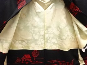 7761668: JAPANESE KIMONO JAPANESE HAORI / SCENERY OF HOUSE