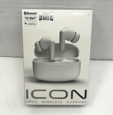Prime Audio Ear Buds Icon True Wireless Bluetooth Earbuds White - NEW