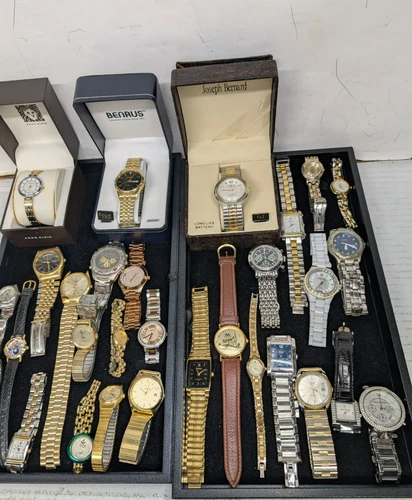 Vintage Designers Watches Lot-Untested- May Not Work -Ann Klein- Timex- Fossil &