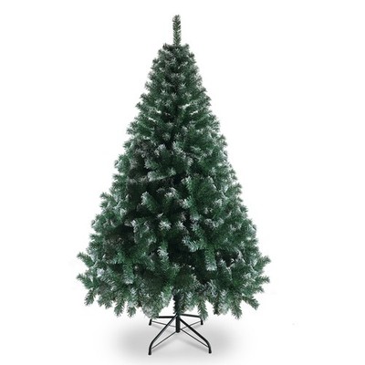 6ft White PVC Christmas Tree with Iron Legs and 812 Branches