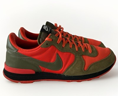 Nike Internationalist By You Men s 10 Orange Olive Custom Sneakers CW7635-991