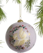 World Market Li Bien Dove Of Peace Classic 2024 Glass Ball Ornament In Box